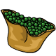 This bag is simply brimming over with fresh peas picked from the fields this morning.