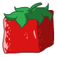 This fruit has been made available in a cube shape to make it easier to stack and store.