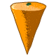 Wow, a rare cone shaped fruit!  A strange mixture of chemicals was added to the fertliser to make this - so it probably isnt safe to eat.