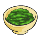 A big steaming bowl of delicious mushy peas.  Perfect for a cold winters night!