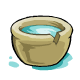 Just a cup of plain old water, nothing fancy.