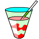 With layers of strawberry, and layers of vanilla, this sedimentary shake has formed over thousands of years underground.