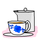 A delicious pot of Earl Grey Tea. Just enough for one.