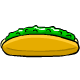 Gherkin, gherkin and even more gherkin go into a large hot dog bun, all smothered with gherkin sauce!