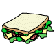 Not an ordinary run-of-the-mill common or garden cheese sandwich.. why this one has lettuce, and tomato also!