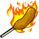Crispy corn coated in a super spicy flaming hot sauce.