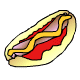 A hotdog with mustard and ketchup.