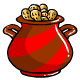 This big stripy jar is simply brimming over with delicious chocolate chip cookies.