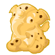 This crumbly cookie is in the shape of an Elephante - how cute!