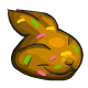 A delicious chocolate cookie shaped like a Cybunnys head, then sprinkled with hundreds and thousands.