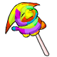 This rather hideous looking lolly actually tastes quite yummy.
